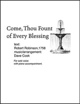 Come, Thou Fount of Every Blessing Vocal Solo & Collections sheet music cover